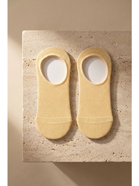 Katia And Bony Kadın Basic Renkli Görünmez Babet Çorap Sarı