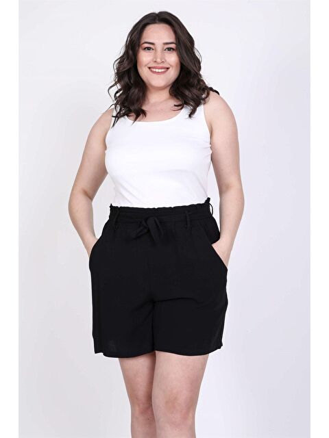 Mylinemoda Beli Lastikli Ve Kuşaklı Şort - S000241853-19351