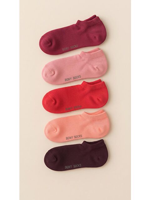 Katia And Bony Unisex 5'Li Basic Step Çorap Pembe Mix