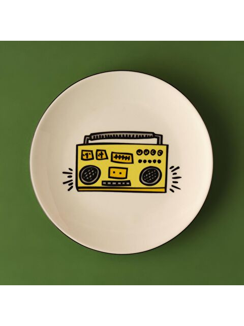 Bella Maison Keith Haring Fun Porselen Pasta Tabağı Sarı - S000174860-20072