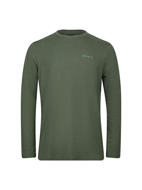 2AS Vernon Erkek Uzun Kol Viloft T-Shirt Haki - S000501394-18547