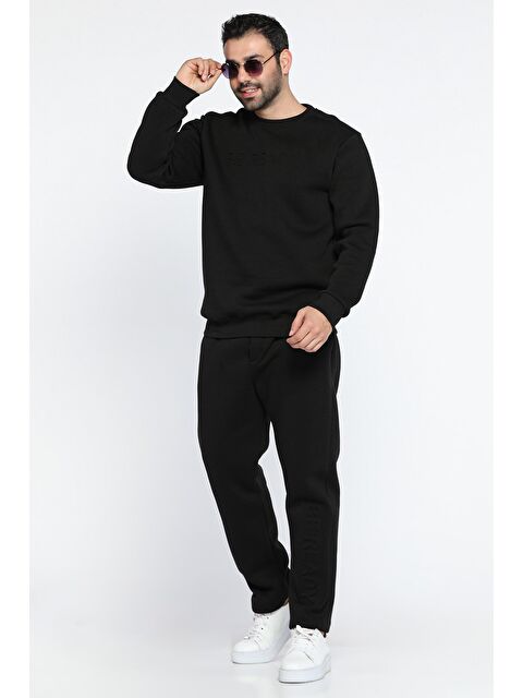 Mishar İtalia Kabartma Yazılı Şardonlu Erkek  Pantolon İkili Takım - S000314638-19351