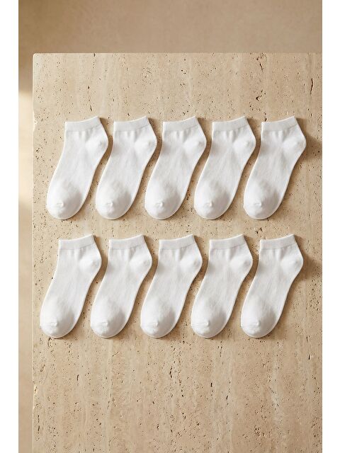 Katia And Bony Kadın 10'Lu Basic Step Çorap Beyaz