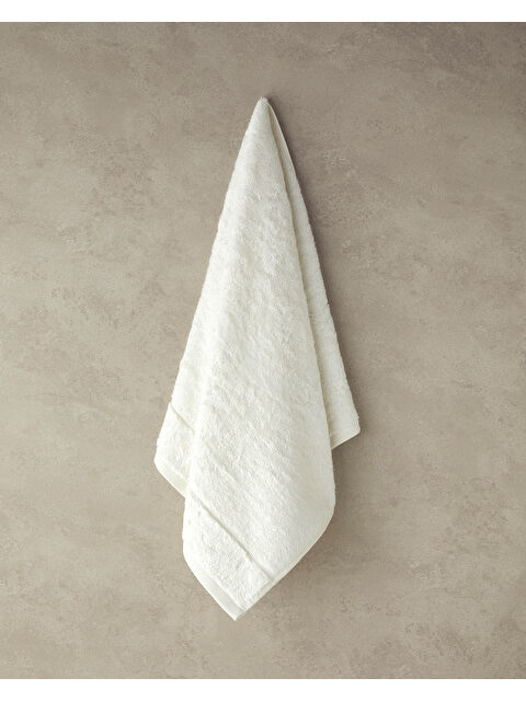 English Home Leafy Bambu Yüz Havlusu 50x90 cm Ekru - S000312927-19965