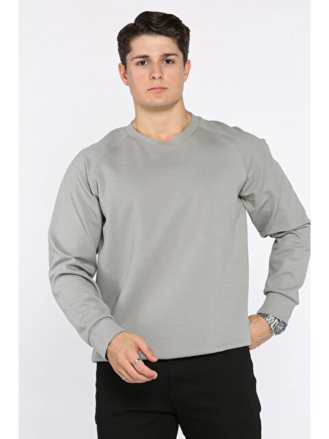 Mishar İtalia Erkek Bisiklet Yaka Diyagonal Kumaş Sweatshirt - S000469864-20600