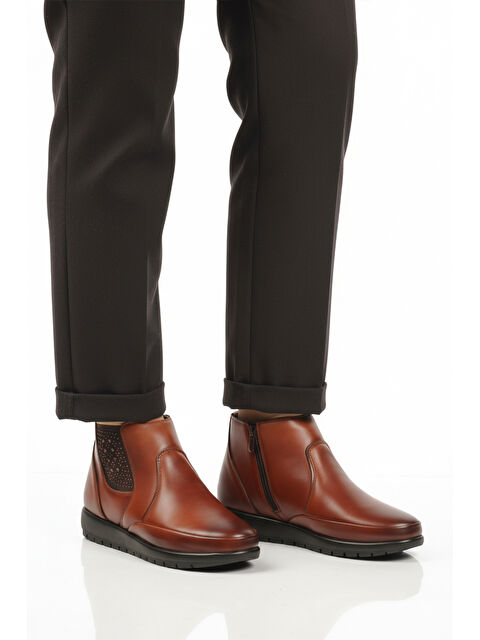 Ayakmod Taba Jel Taban Anatomik Fermuarlı Kadın Bot 301 Z - S000492414-37454