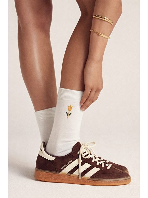 Katia And Bony Unisex İstanbul Soket Çorap Ekru