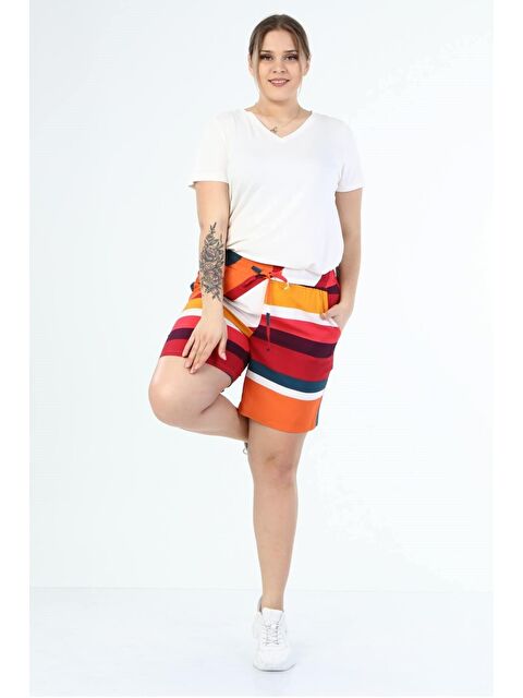 Mylinemoda Beli Lastikli Cepli Şort - S000241857-23173