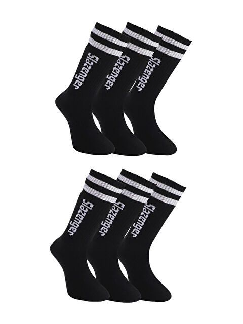 SLAZENGER JINN 6 lı Set Erkek Siyah Çorap - S000495880-19351
