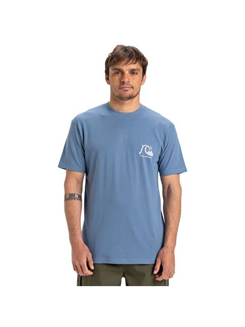 Quiksilver Evo Original Bs Erkek Mavi Tişört - S000489606-17234