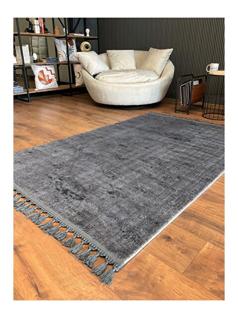 Saraz Halı Puffy Kabartma Antrasit 200x200 - S000178348-29666