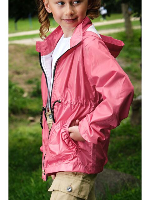 Pina Kids Kız Çocuk Yağmurluk Kapüşonlu Su Geçirmez 5-14 Yaş - S000148492-20024