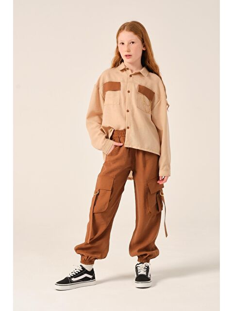 JAZZİEE Genç Kız Çocuk Cepli Jogger Pantolon - S000315735-19413