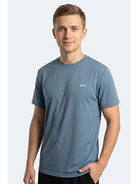 SLAZENGER KAYDA Erkek Indigo Tişört - S000532177-23093