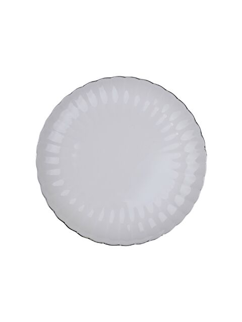 Kütahya Porselen Bone Luz Platin Fileli Pasta Tabağı 21cm Tekli - S000502972-23173