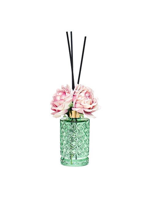 Missi Kristal Gül Serisi- Yeşil Silindir Cam/Hanımeli Oda Kokusu - S000502991-18194
