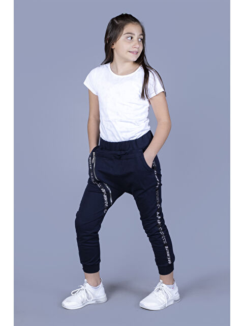 Toontoykids Kız Çocuk Fermuar Detaylı Şalvar Tipi Eşofman Alt - S000272014-21164