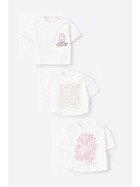 Dexia 3' lü Set - Örme Baskı Detaylı Tshirt - S000210086-20063