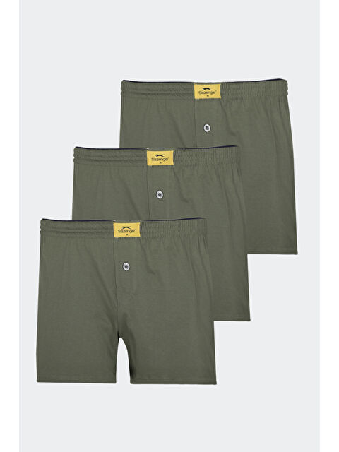 SLAZENGER HE 3 lü Set Erkek  Haki Boxer - S000532181-18547