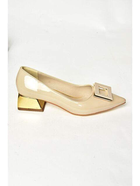 Fox Shoes T3145513 Bej Kadın Topuklu Ayakkabı - S000286450-19928