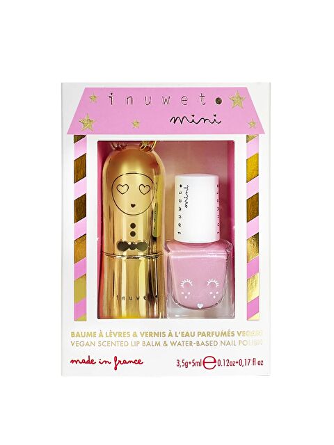 Inuwet 2'li Su Bazlı Oje ve Dudak Balmı Seti Cheesecake Aromalı ve Karpuz Kokulu - S000502629-23173
