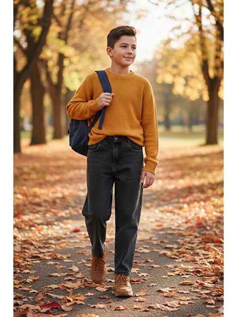 Fullamoda Beli Lastikli Baggy Erkek Çocuk Pantolon - S000497131-33408