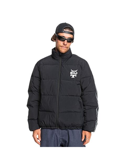 Quiksilver Puff The Dragon Erkek Siyah Snowboard Ceketi