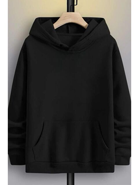 Oksit Siluet Arka Baskılı Pamuklu  Erkek Hoodie - S000125202-19351