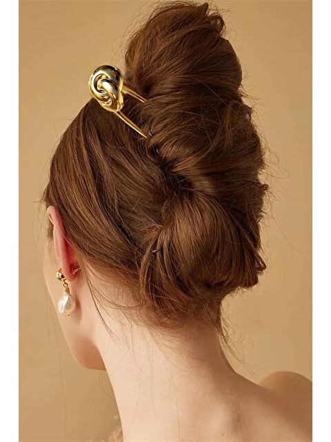 New Obsessions Metal Topuz Çubuğu Saç Tokası - S000367513-20076