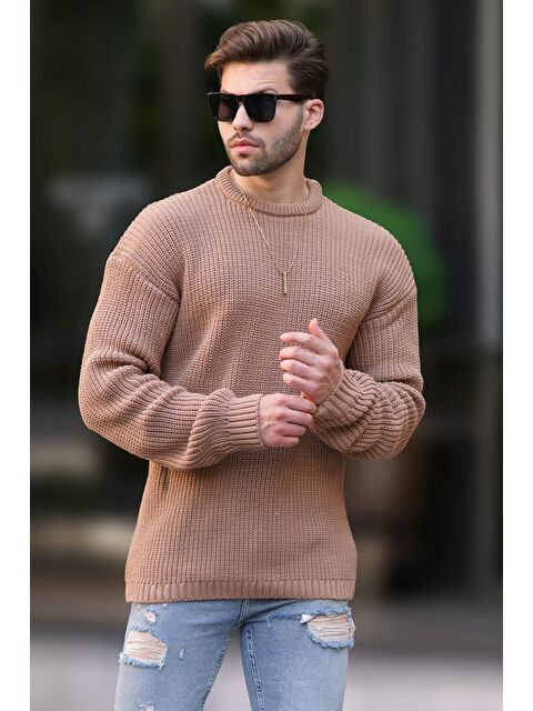 Madmext Vizon Bisiklet Yaka Uzun Kollu Örme Kazak 7246 - S000232065-26429