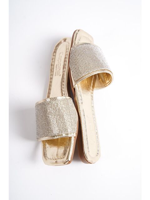 Capone Outfitters Taşlı Tek Bantlı Düz Topuk Kadın Terlik - S000176425-20076