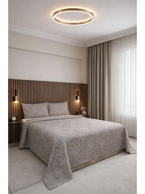 Çeyiz Diyarı Luxe 3 Parça Çift Kişilik Yatak Örtüsü 235x245 cm - S000497186-23173