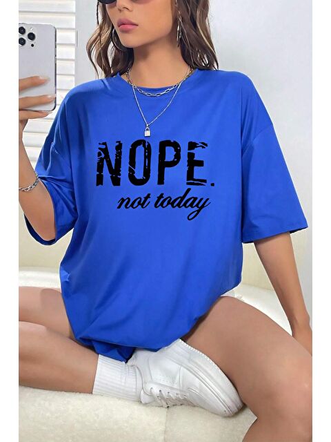 uyguntarz Unisex Not Today Baskılı T-shirt - S000238662-17234