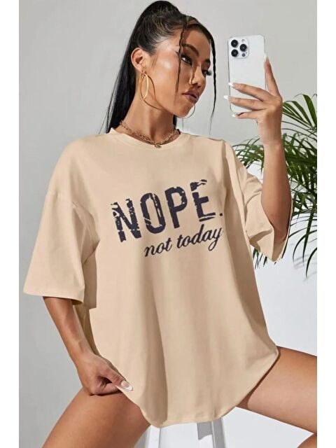 uyguntarz Unisex Not Today Baskılı T-shirt - S000238662-19928