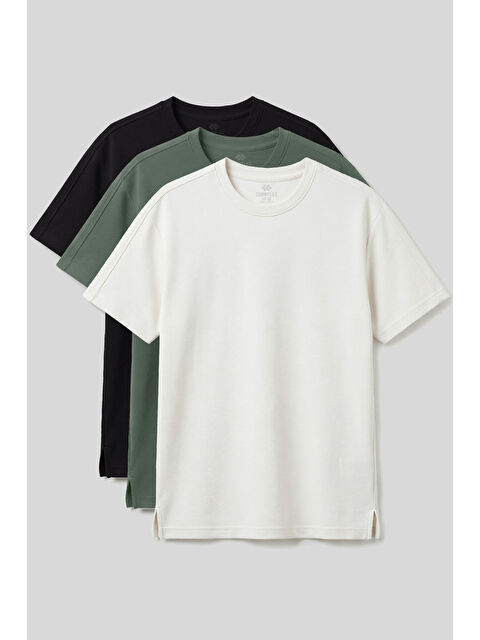 Tommylife Rahat Form O Yaka 3'lü Paket Erkek Tişört - 88495