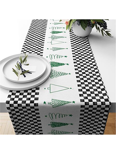 Evmila Yılbaşı Temalı 40x140 Kadife Runner - S000292074-23173