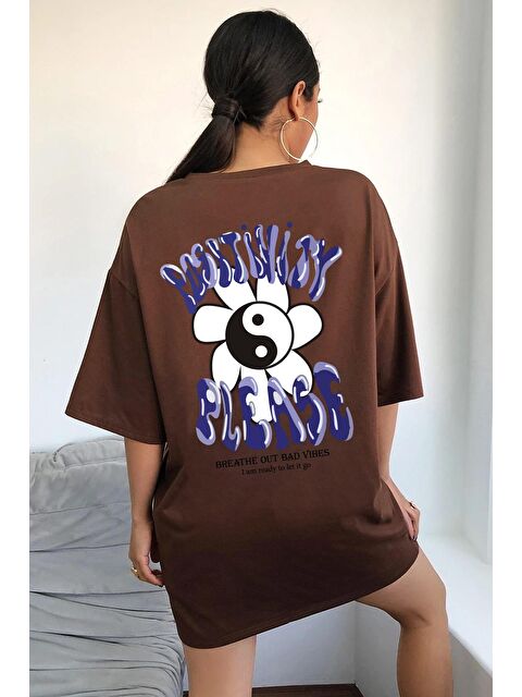 uyguntarz Unisex Positivity Tasarım Tshirt - S000238663-19413