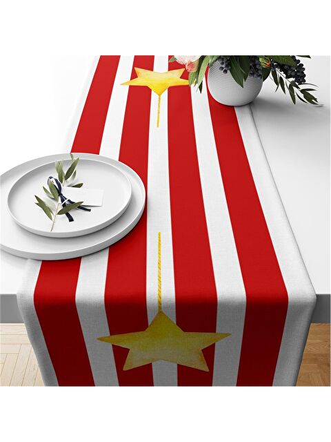 Evmila Yılbaşı Temalı 40x140 Kadife Runner - S000292076-23173