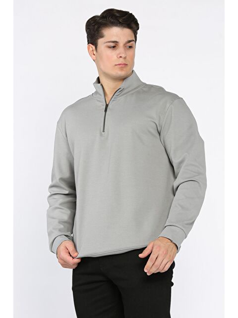 Mishar İtalia Fermuarlı Erkek Sweatshirt - S000469886-20600