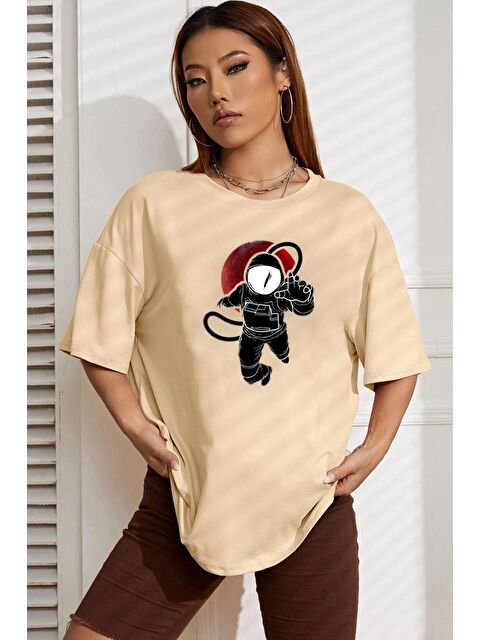 uyguntarz Unisex Nasa Baskılı T-shirt - S000238671-19928