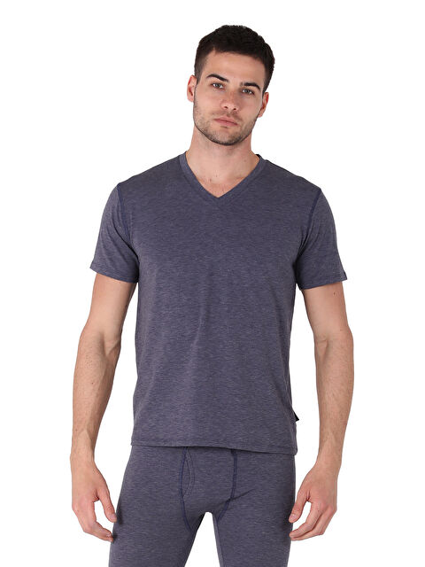 THERMOFORM Heavy Erkek Kısakol Fanila V Yaka LACİVERT - S000532205-21164
