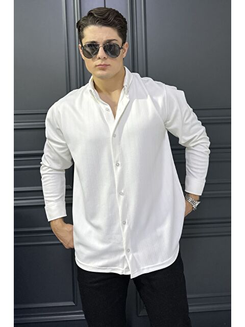 Mishar İtalia Erkek Jakarlı Uzun Kol Gömlek - S000469891-19966