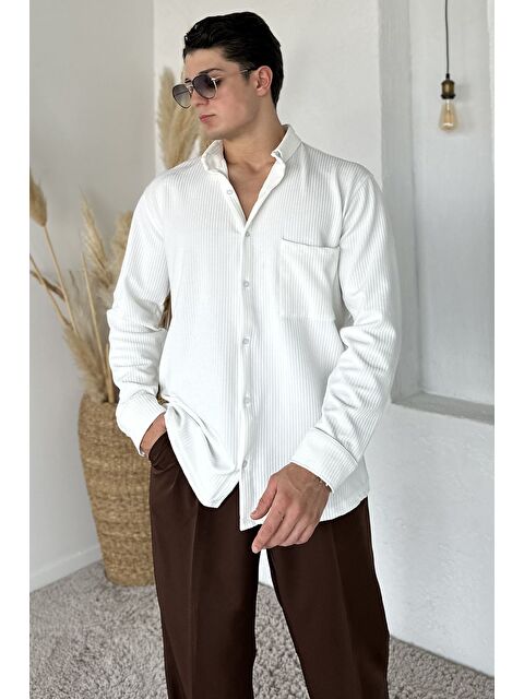 Mishar İtalia Erkek Cepli Uzun Kol Gömlek - S000469890-19966