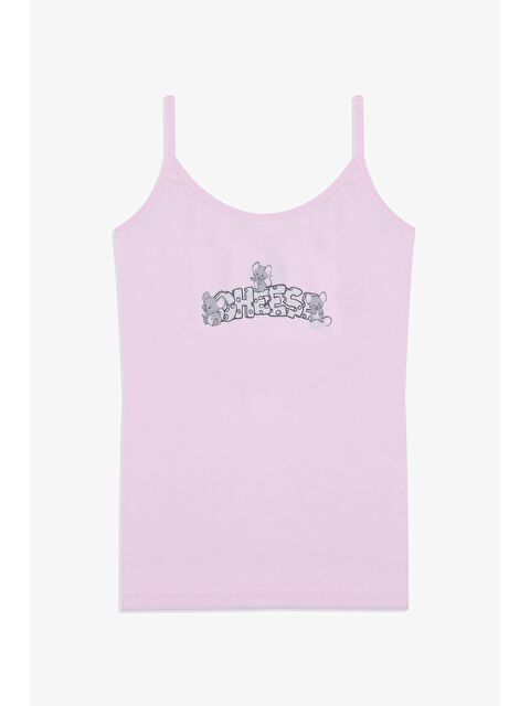 Koza İç Giyim Kız Çocuk Sevimli Fare Desenli Pamuklu Atlet Külot Takım - S000295221-2313