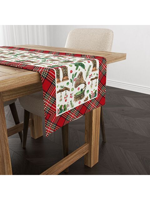 Evmila Yılbaşı Temalı 40x140 Kadife Runner - S000292089-23173