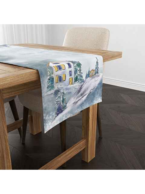 Evmila Yılbaşı Temalı 40x140 Kadife Runner - S000292108-23173