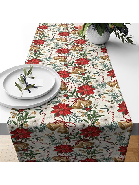 Evmila Yılbaşı Temalı 40x140 Kadife Runner - S000292107-23173