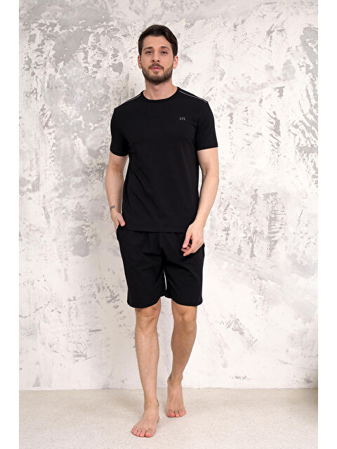 D'S damat Ds Damat Maschio Pamuk Şort Takım SİYAH - S000532210-19351