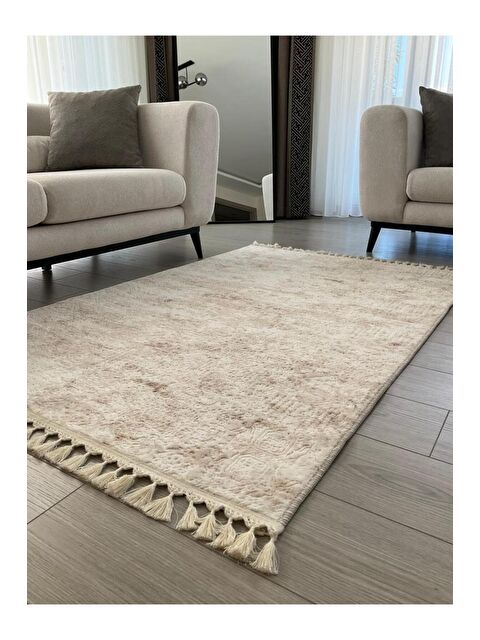 Saraz Halı Puffy Kabartma Bej 80x150 - S000178361-19928