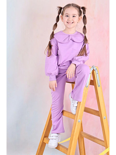 Myhanne Yakası Fiyonklu Kız Çocuk Takım 50651 - S000353258-17878